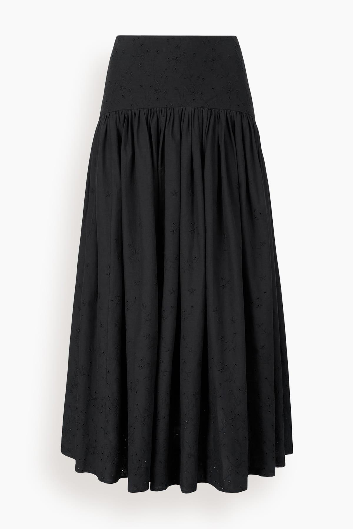 Procida Skirt in Black by STAUD