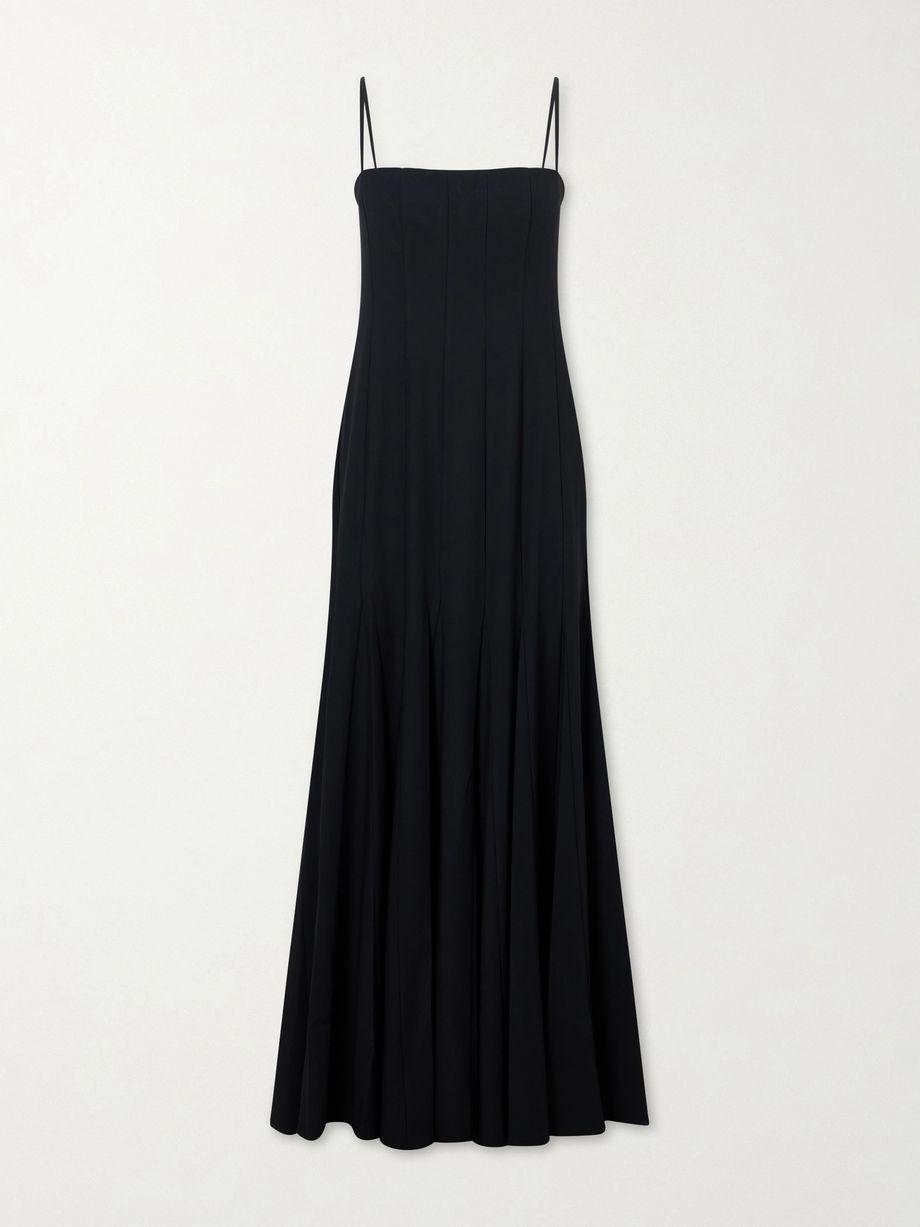 Rila paneled crepe midi dress by STAUD