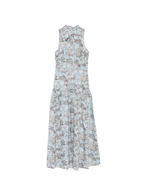 Romy polo-collar maxi dress by STAUD