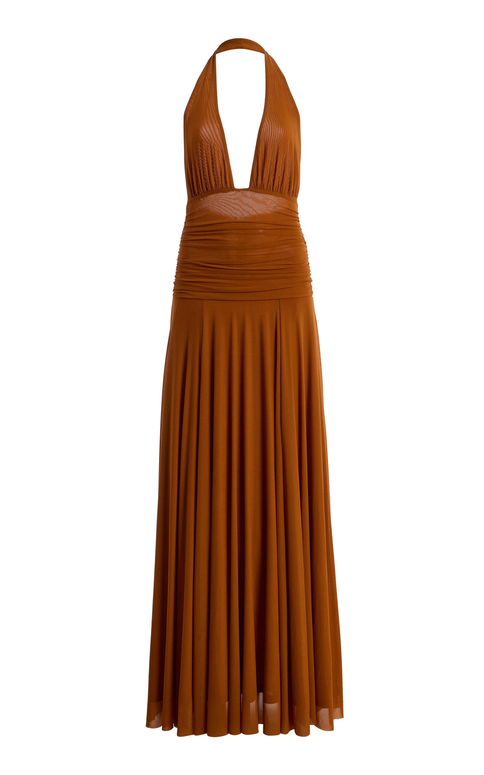 STAUD Alessandra Pleated Maxi Dress - Moda Operandi by STAUD