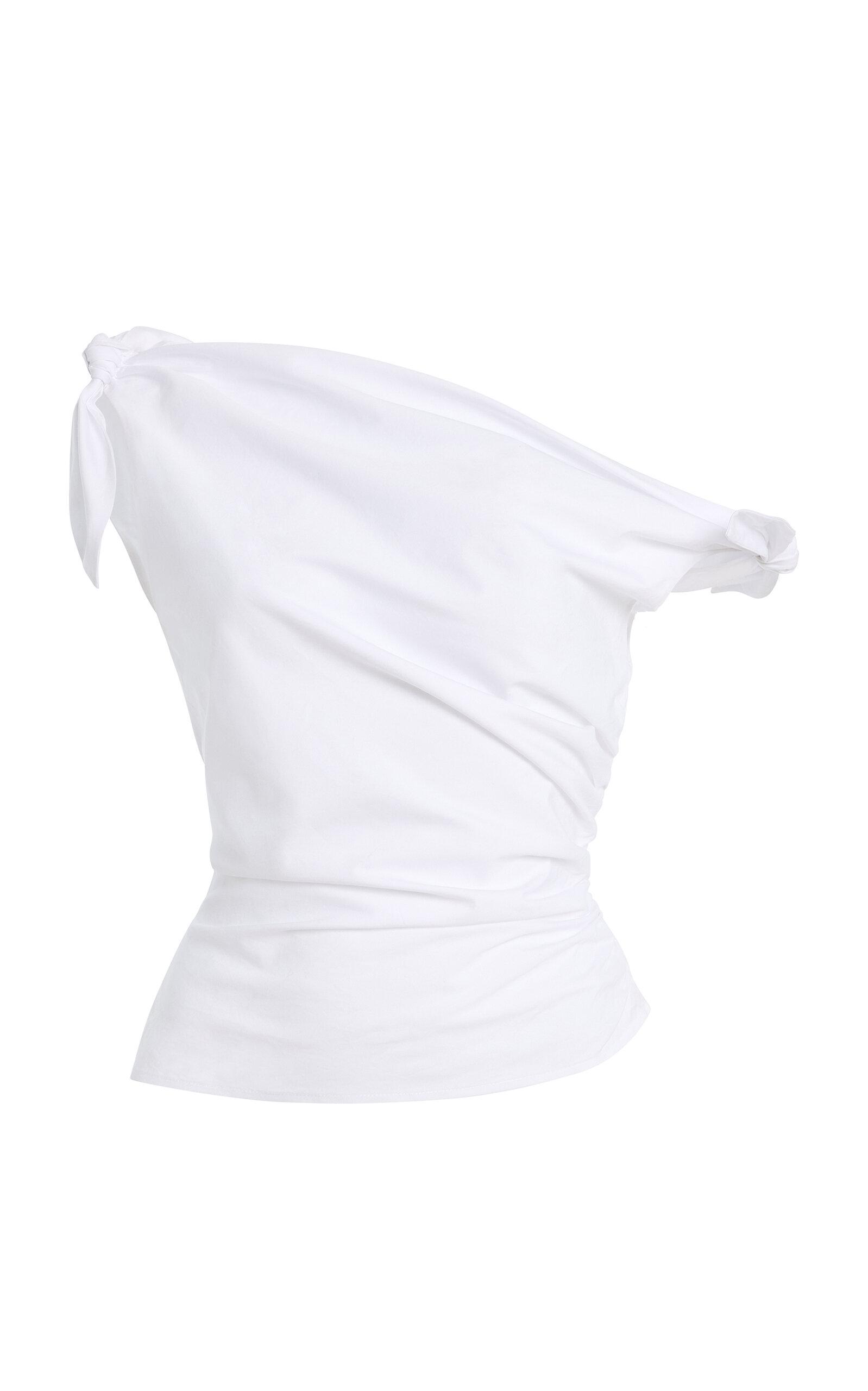 STAUD Bellaria Off-The-Shoulder Cotton Top - Moda Operandi by STAUD