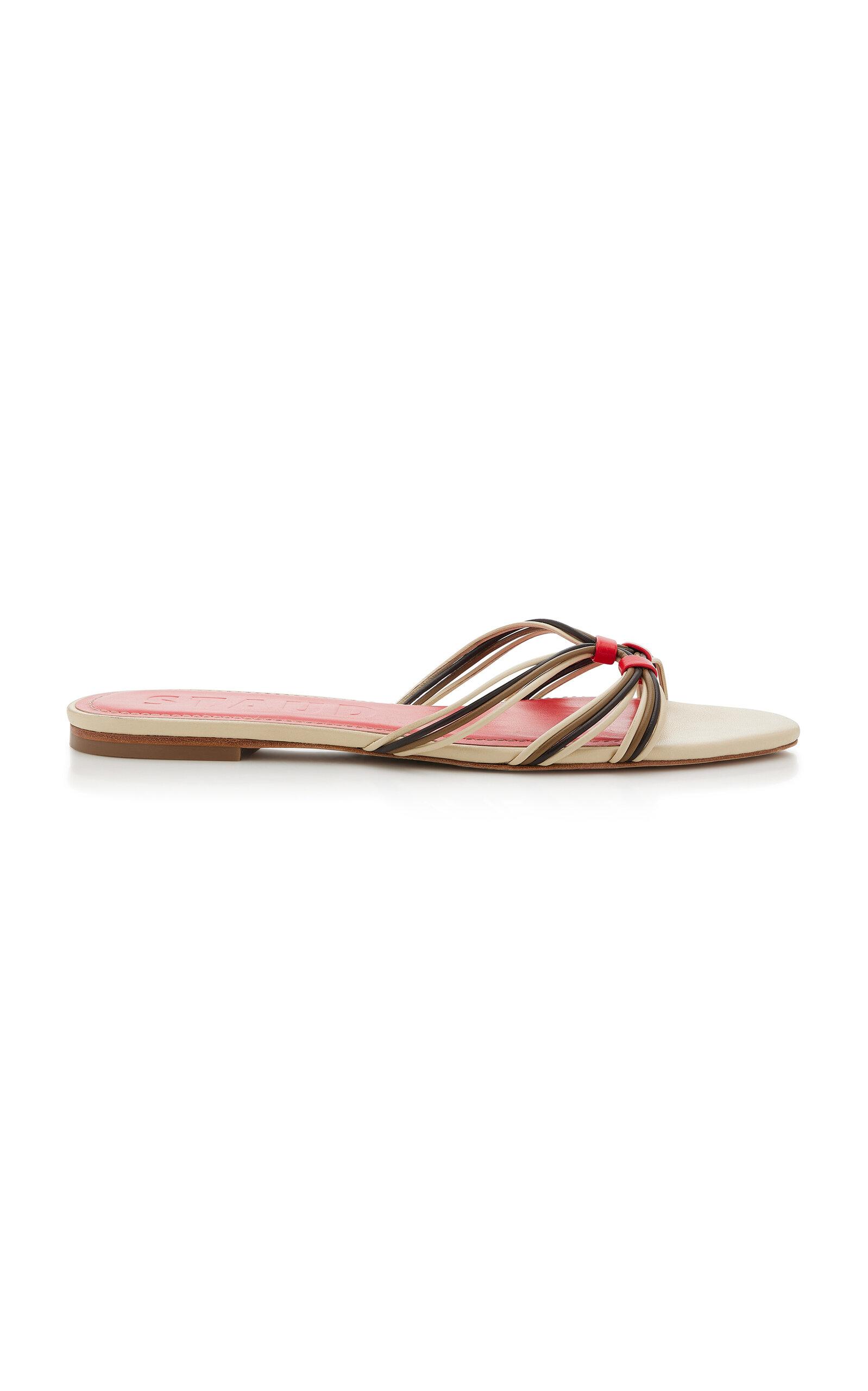 STAUD Carrie Leather Sandals - Moda Operandi by STAUD