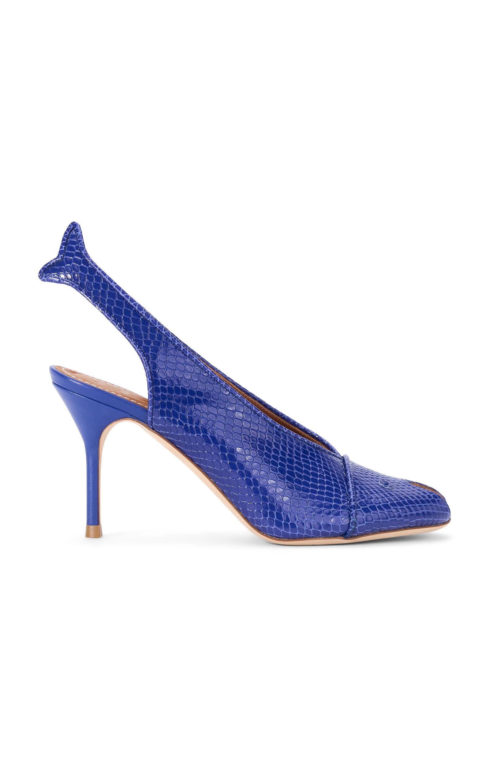 STAUD Cleo Fish Leather Heels - Moda Operandi by STAUD