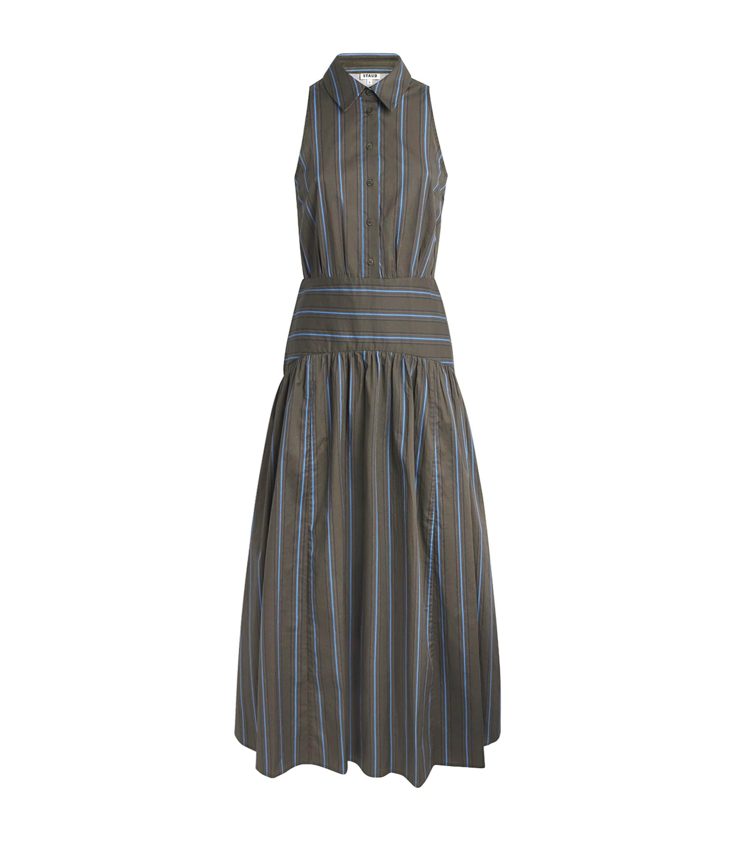 STAUD Cotton-Blend Romy Maxi Dress by STAUD
