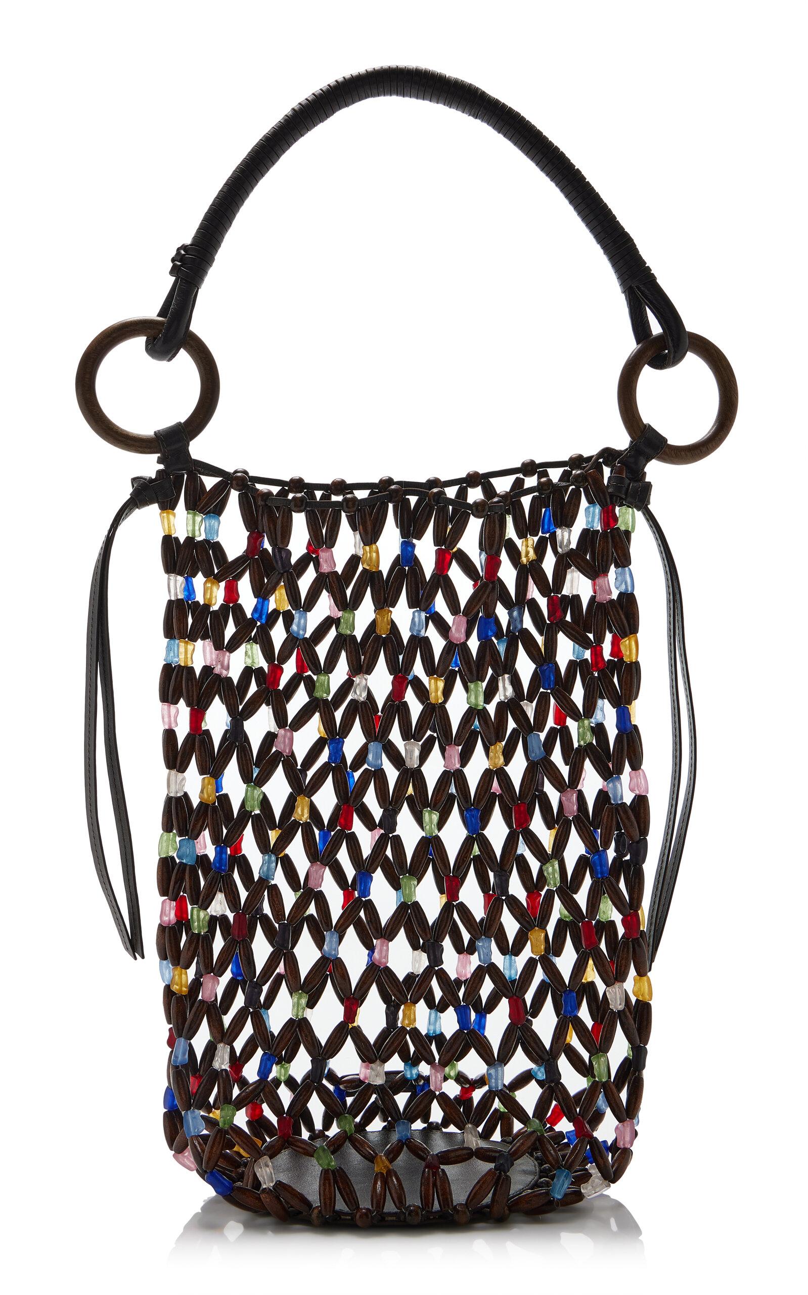 STAUD Del Mar Beaded Bucket Bag - Moda Operandi by STAUD