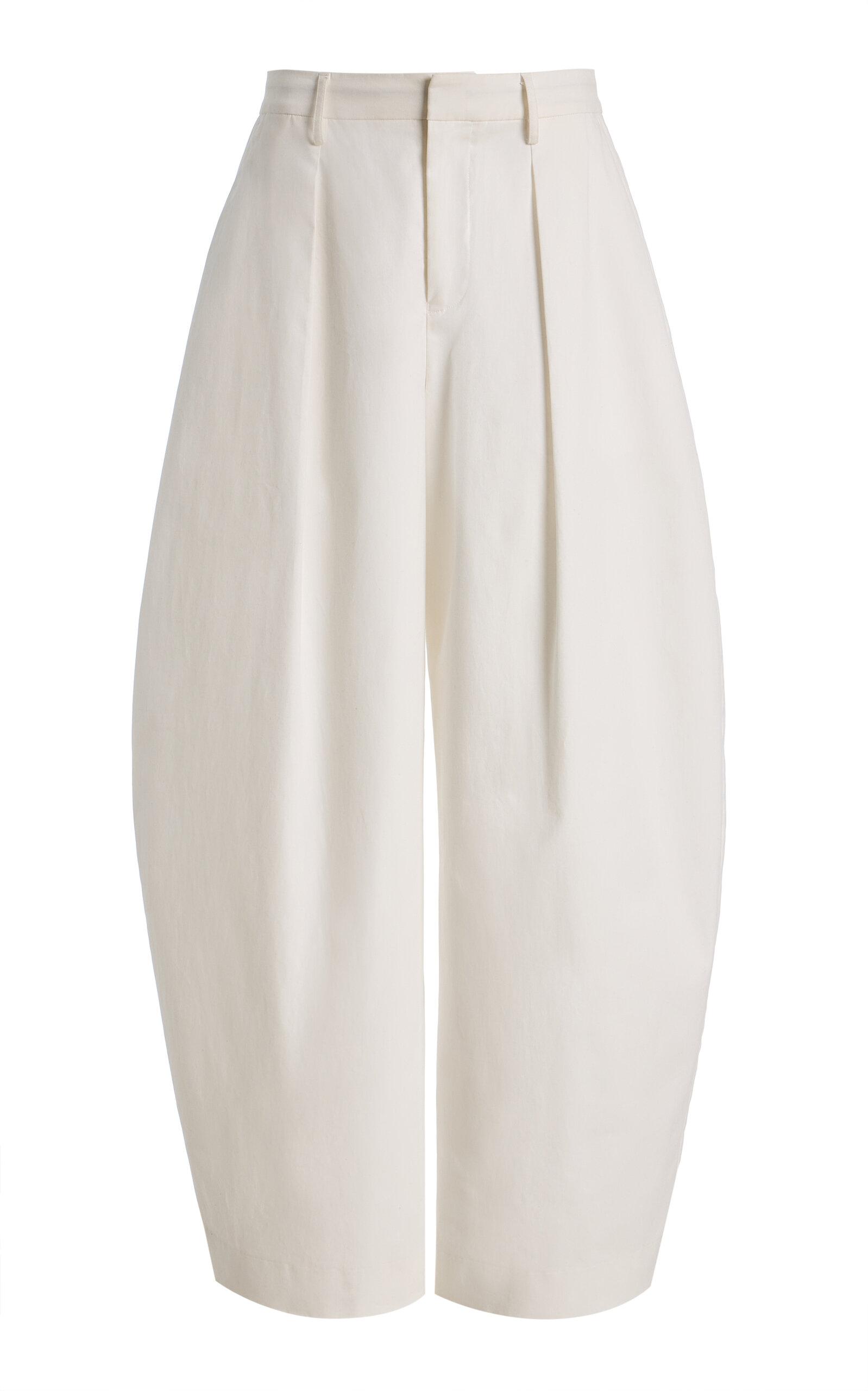 STAUD Elias Cotton-Blend Wide-Leg Pants - Moda Operandi by STAUD