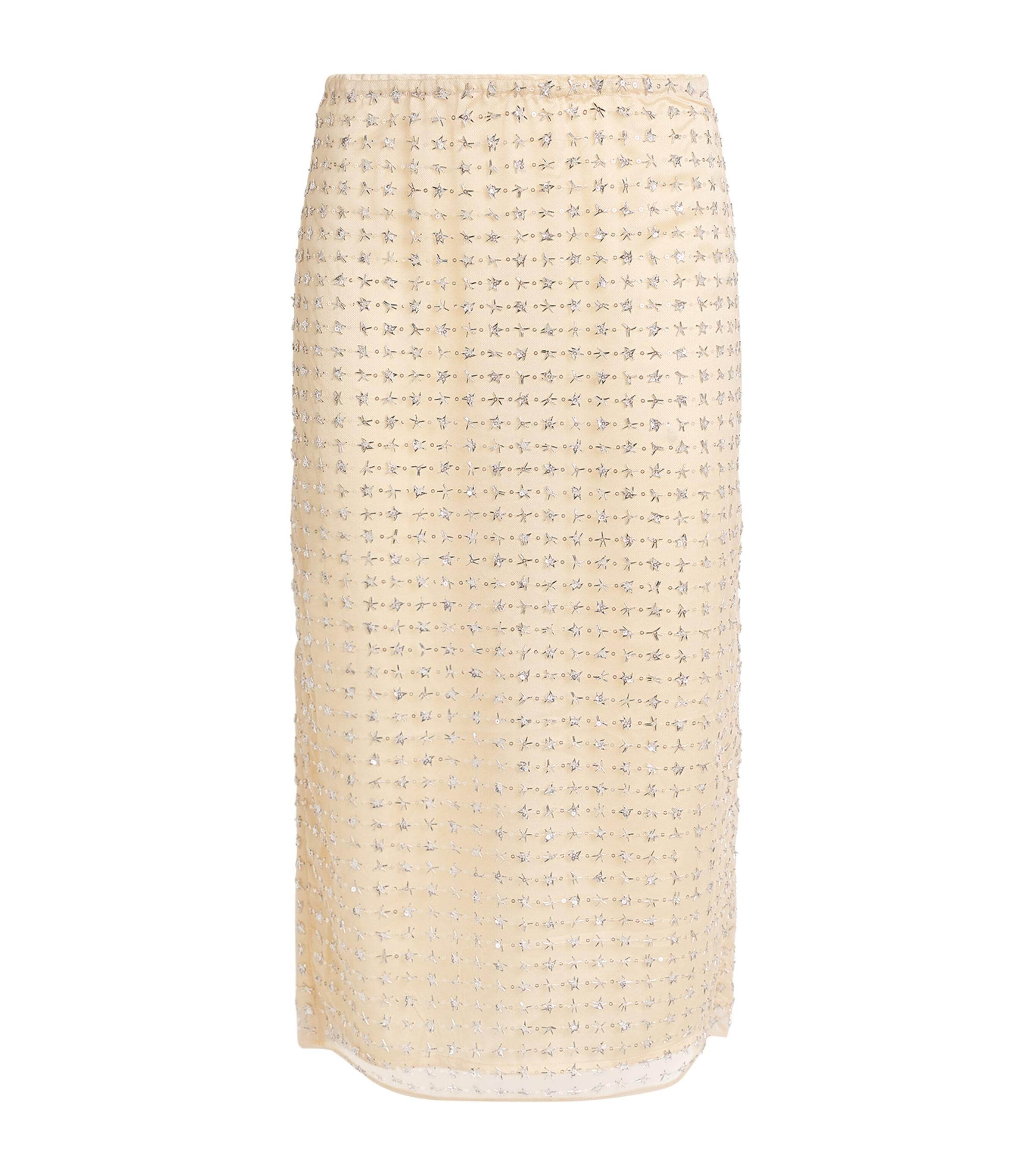 STAUD Embellished Ciara Midi Skirt by STAUD