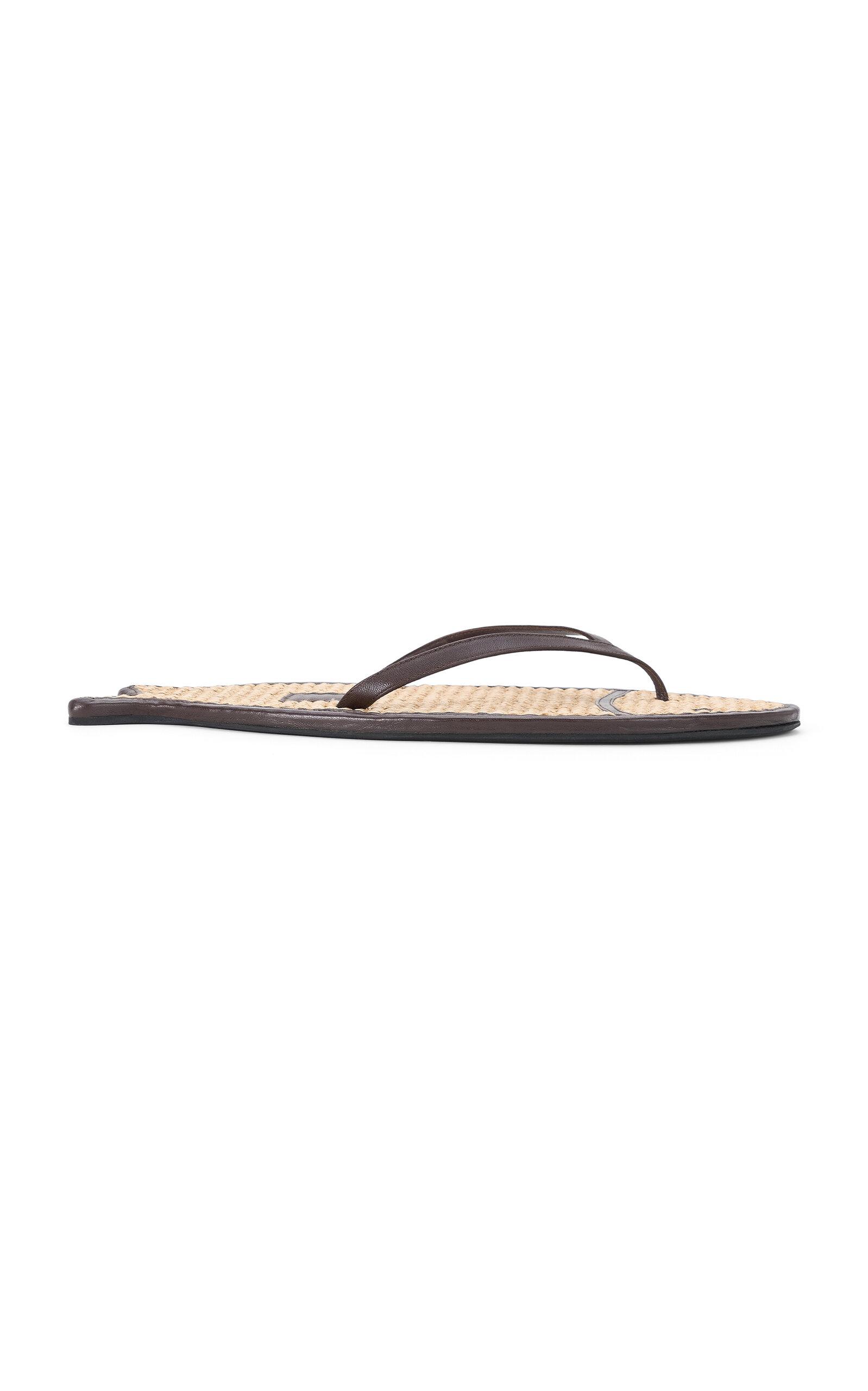 STAUD Fish Flop Leather Slippers - Moda Operandi by STAUD