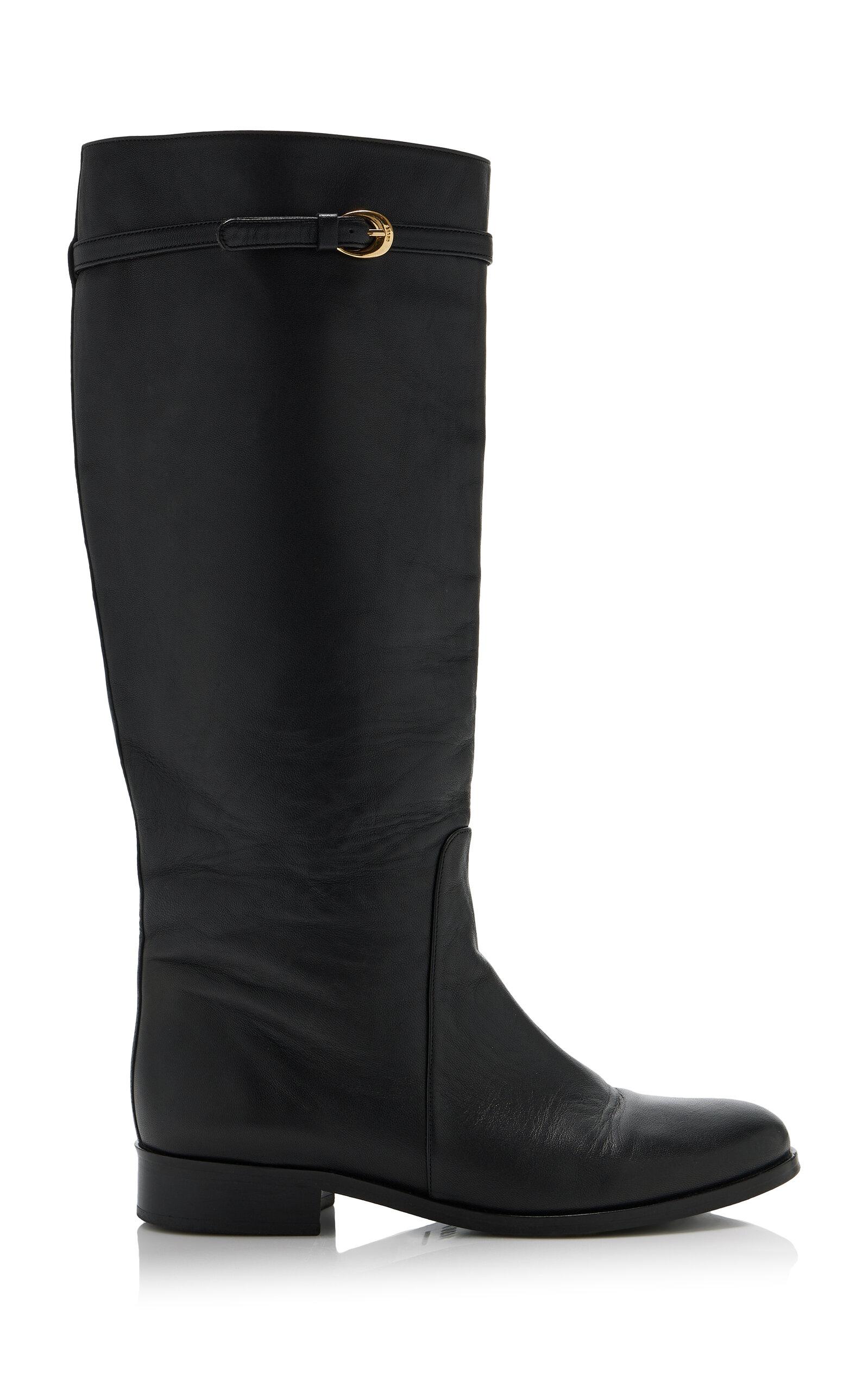 STAUD Harlow Leather Riding Boots - Moda Operandi by STAUD