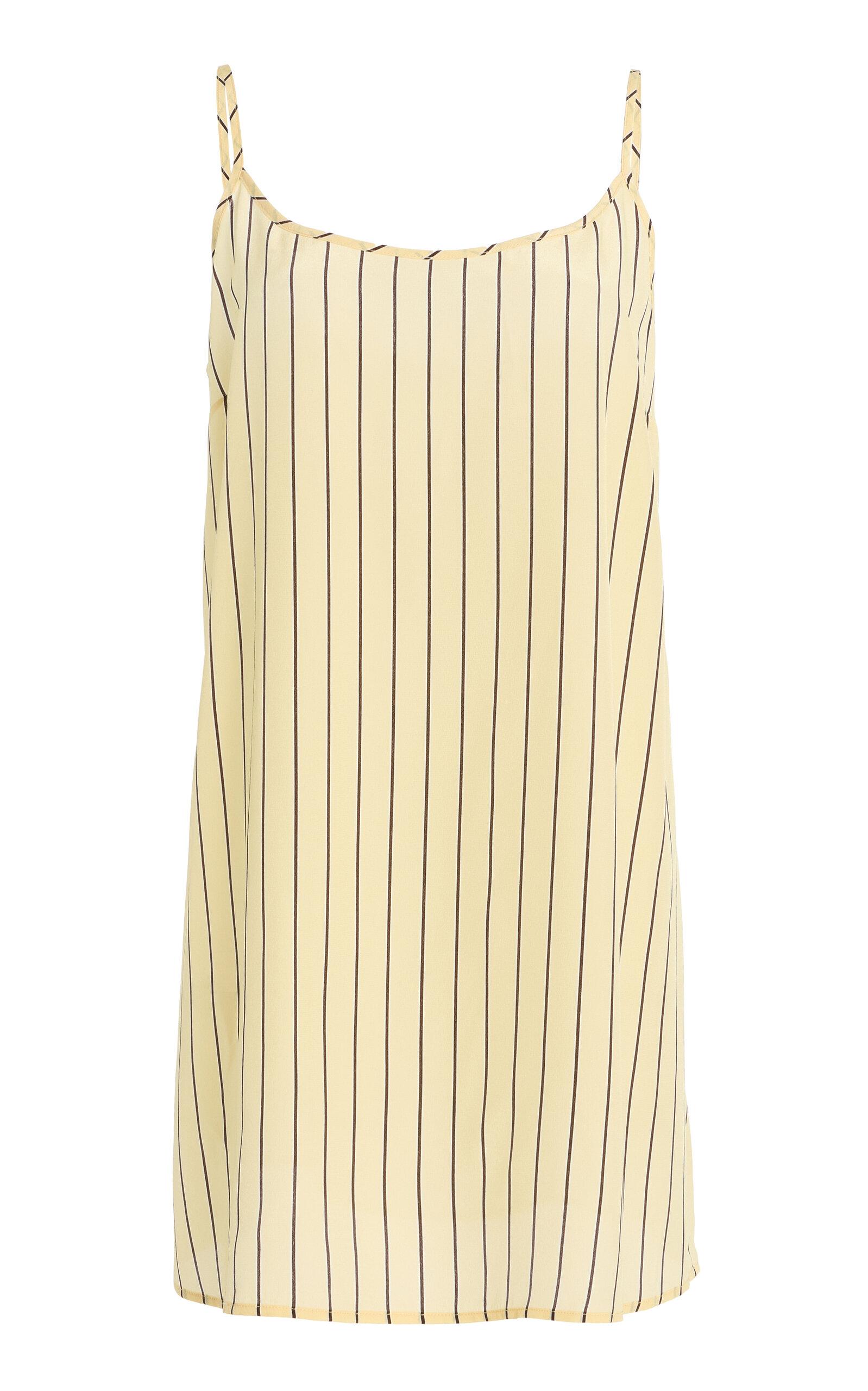 STAUD Irena Striped Silk Mini Dress - Moda Operandi by STAUD