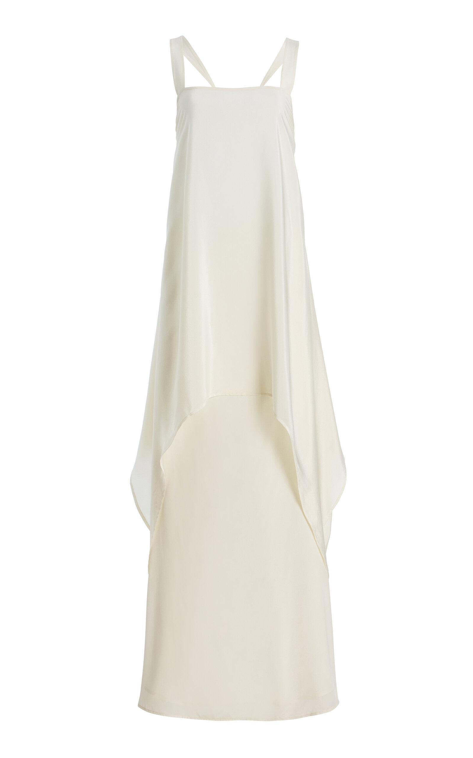 STAUD Kira Draped Silk Maxi Dress - Moda Operandi by STAUD