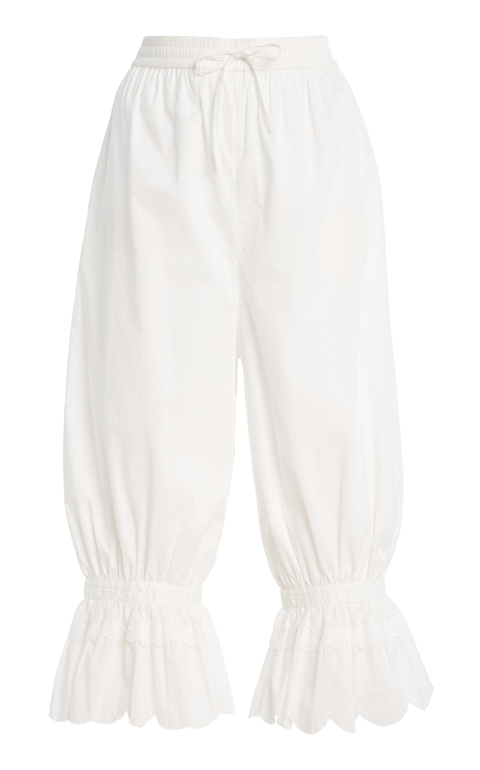 STAUD Renzo Cropped Cotton Pants - Moda Operandi by STAUD