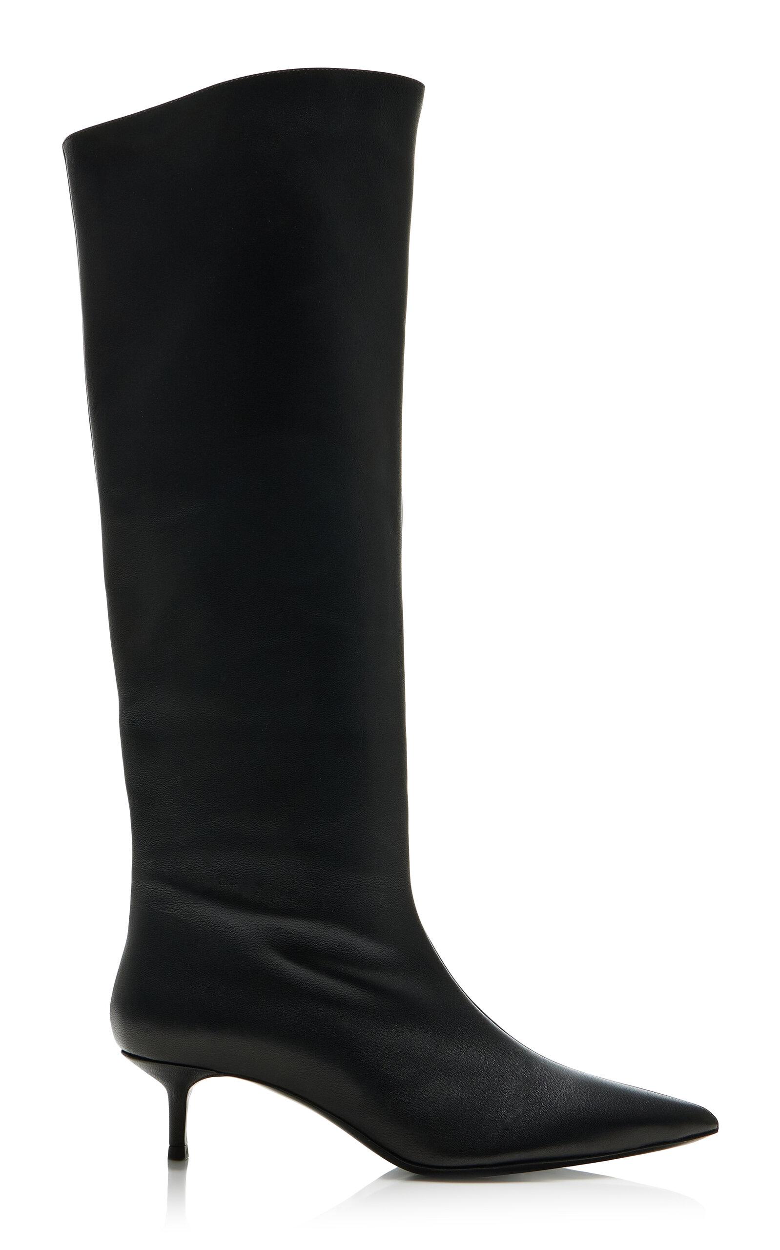 STAUD Sebastian Leather Knee Boots - Moda Operandi by STAUD