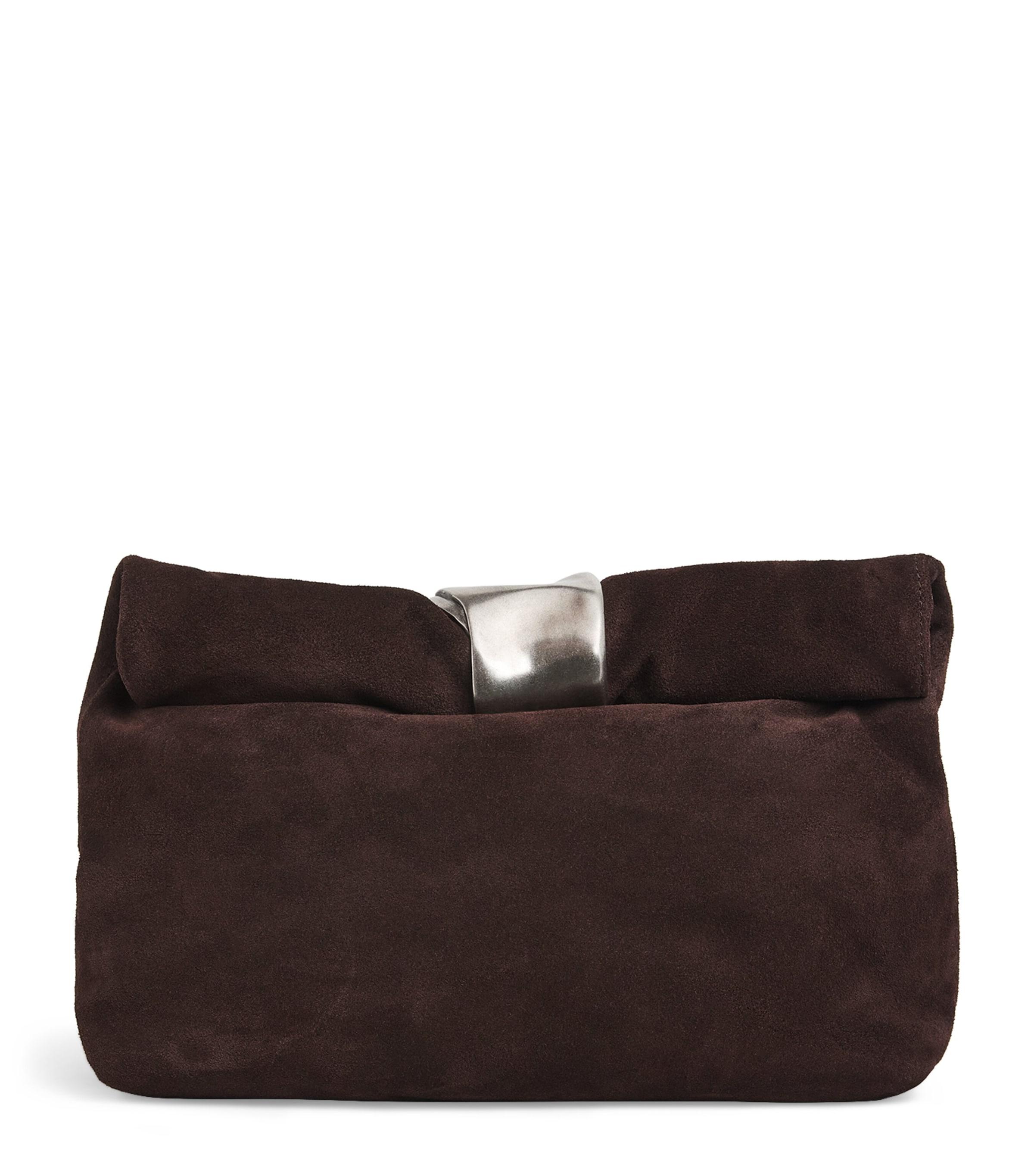 STAUD Suede Cuff Clutch Bag by STAUD