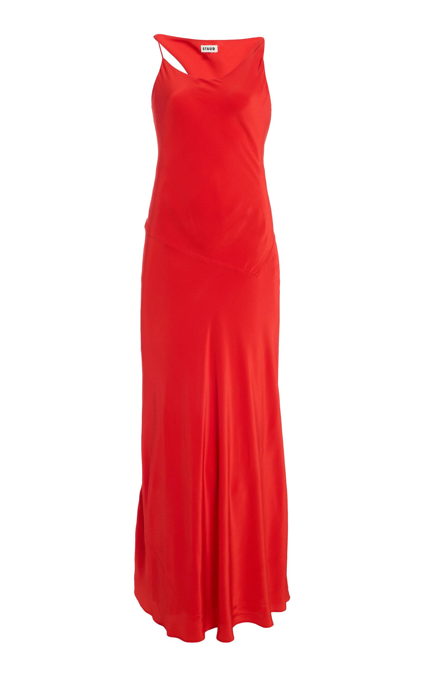 STAUD Toluca Silk Maxi Dress - Moda Operandi by STAUD