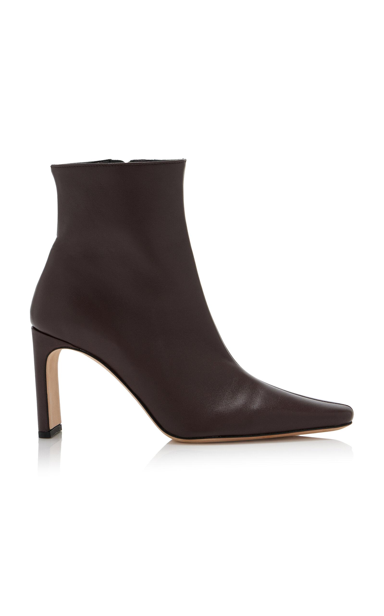 STAUD Wally Leather Ankle Boots - Moda Operandi by STAUD