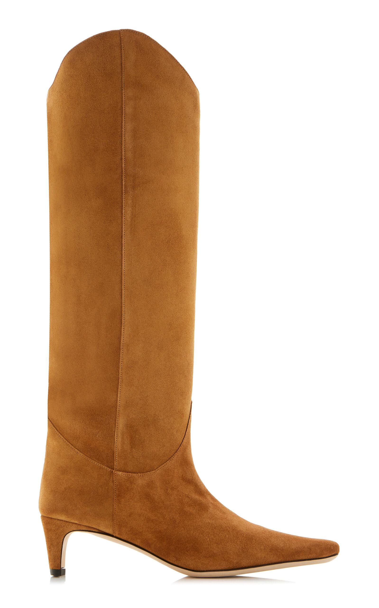 STAUD Wally Western Suede Knee Boots - Moda Operandi by STAUD