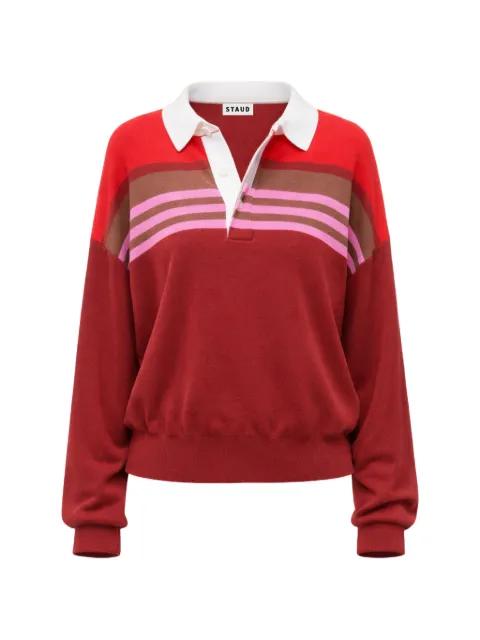 Sail striped polo shirt by STAUD