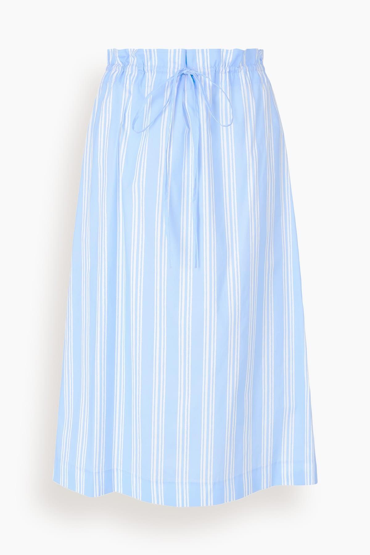 Shore Skirt in Ventura Stripe by STAUD