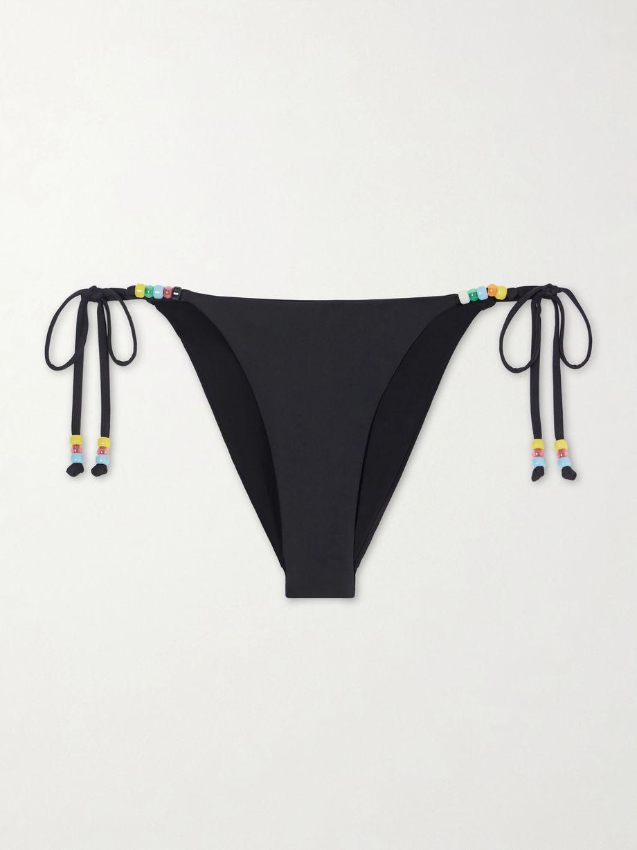 Sisley bead-embellished bikini briefs by STAUD