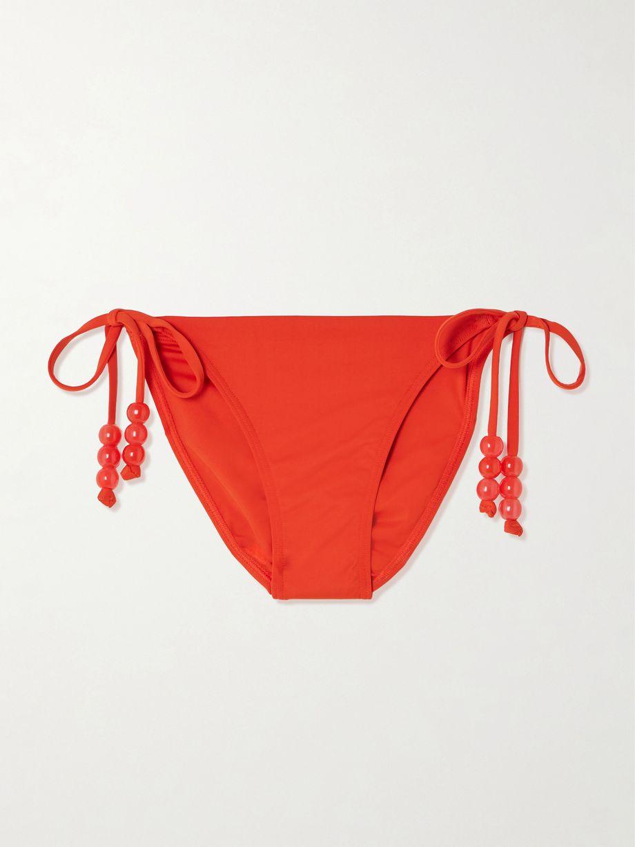 Sisley bead-embellished bikini briefs by STAUD