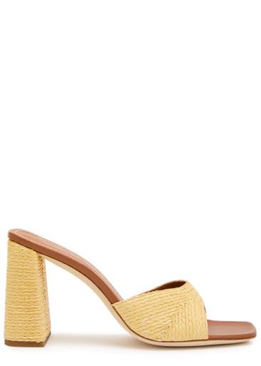 Sloane 95 raffia sandals by STAUD