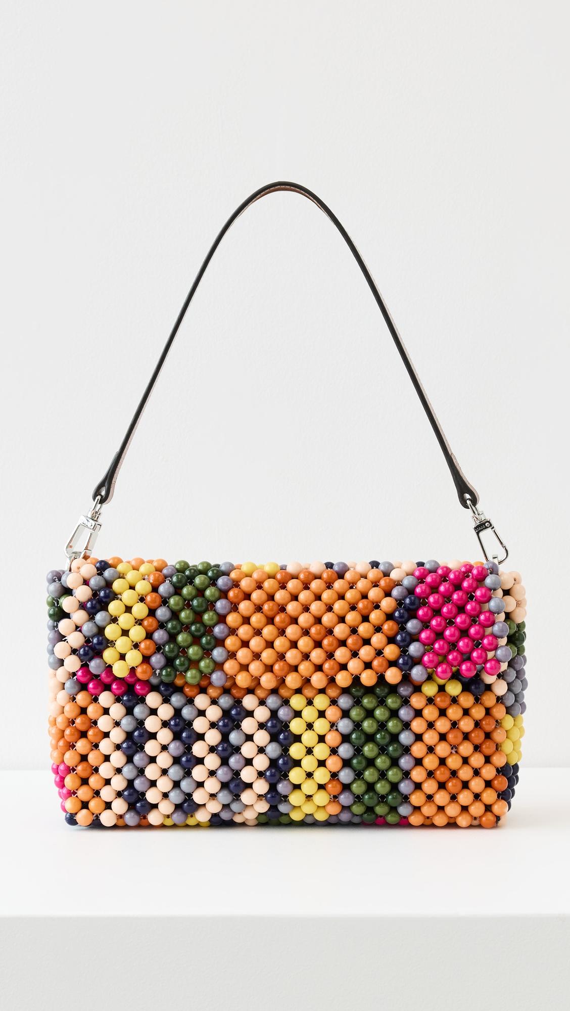 Timmy Beaded Shoulder Bag by STAUD