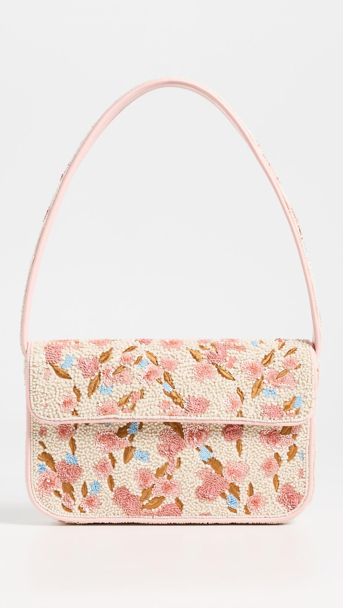 Tommy Beaded Shoulder Bag by STAUD