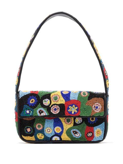 Tommy beaded shoulder bag by STAUD