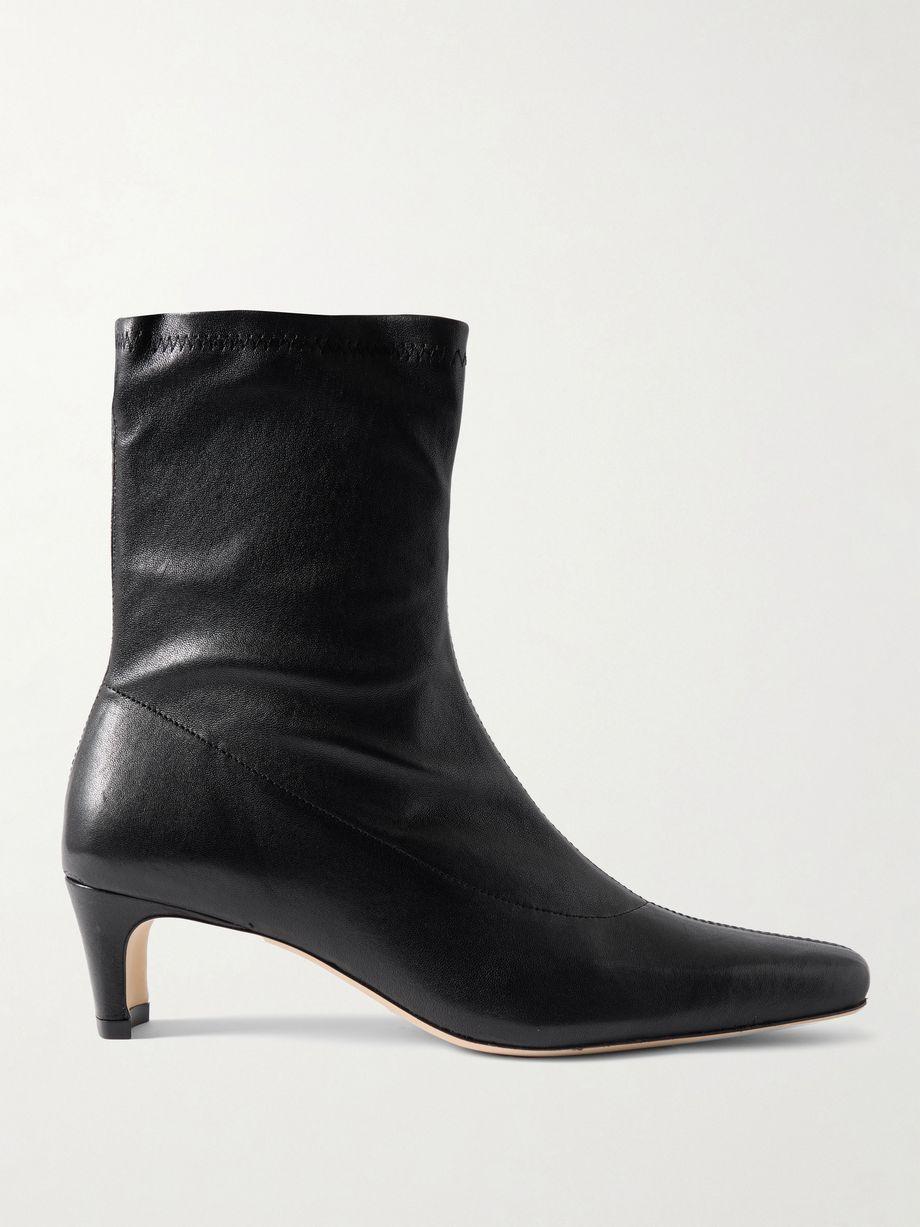 Wally Sock leather ankle boots by STAUD