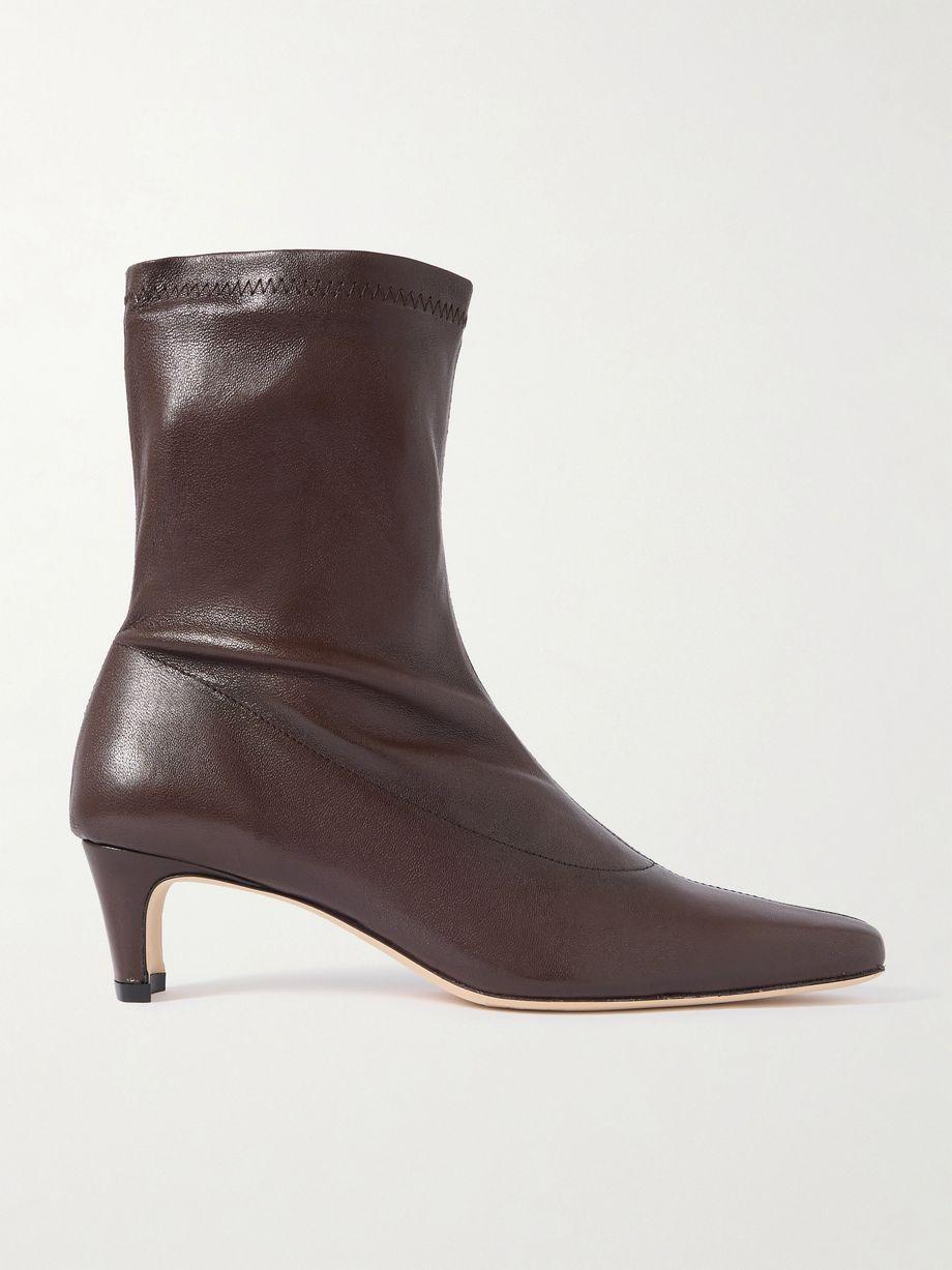 Wally Sock leather ankle boots by STAUD