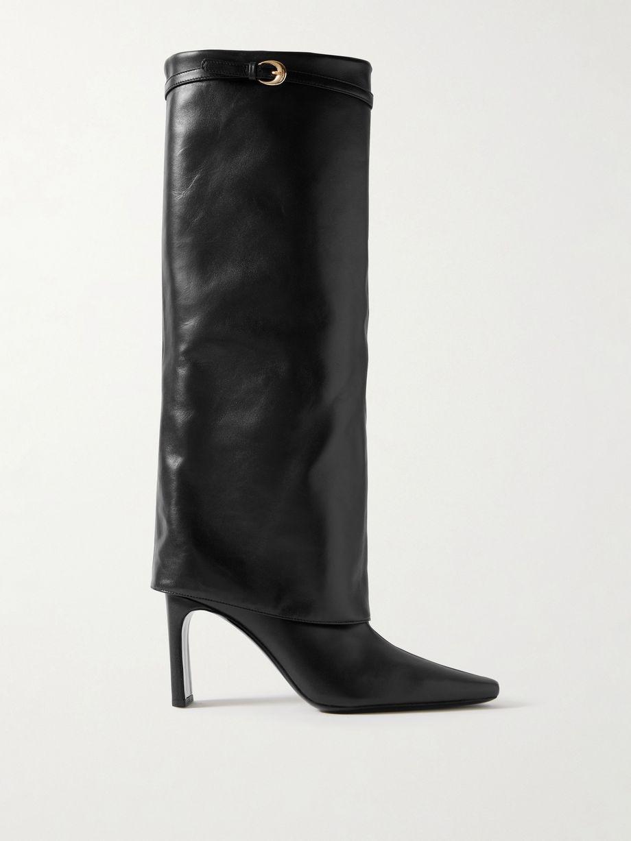 Wally buckled leather knee boots by STAUD