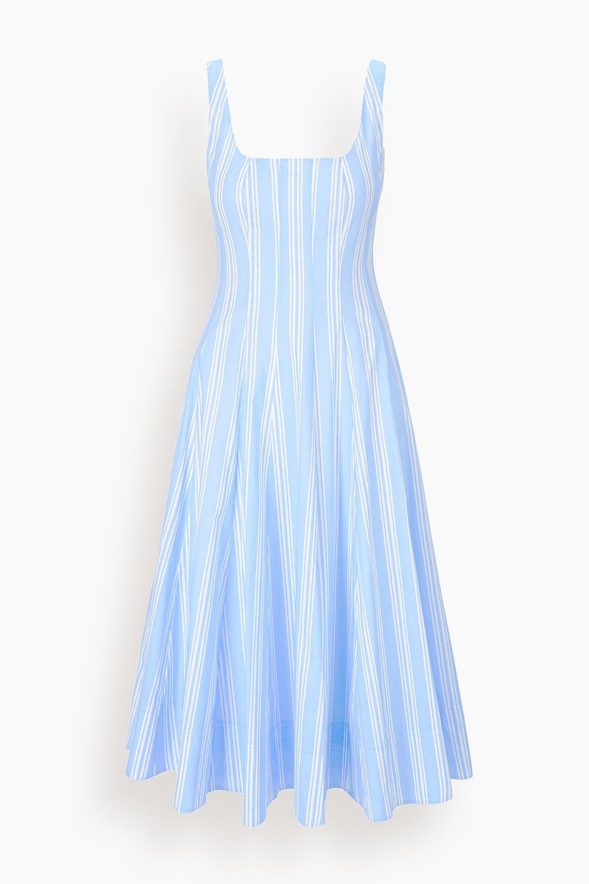 Wells Dress in Ventura Stripe by STAUD