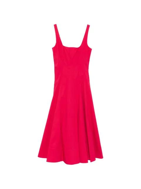 Wells square-neck midi dress by STAUD