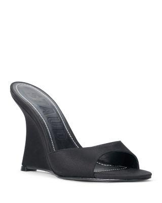 Women's Brigitte Satin High Heel Wedge Sandals by STAUD