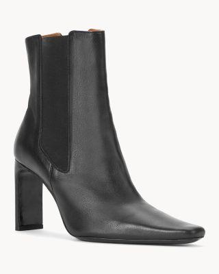 Women's Wally Leather High Heel Ankle Boots by STAUD