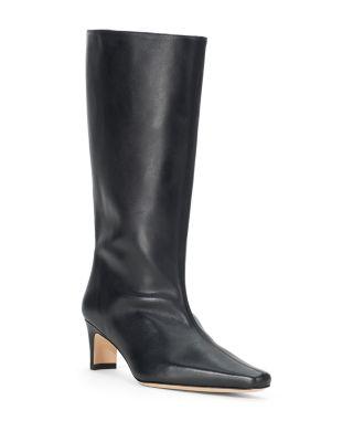 Women's Wally Leather Mid Calf Boots by STAUD