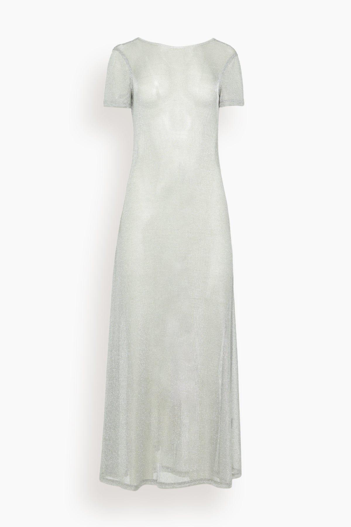 Zinc Dress in Silver by STAUD