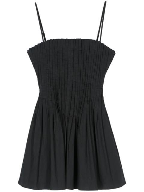 pleated mini dress by STAUD