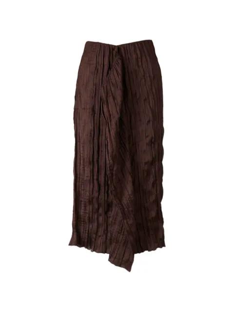ruffled midi skirt by STAUD
