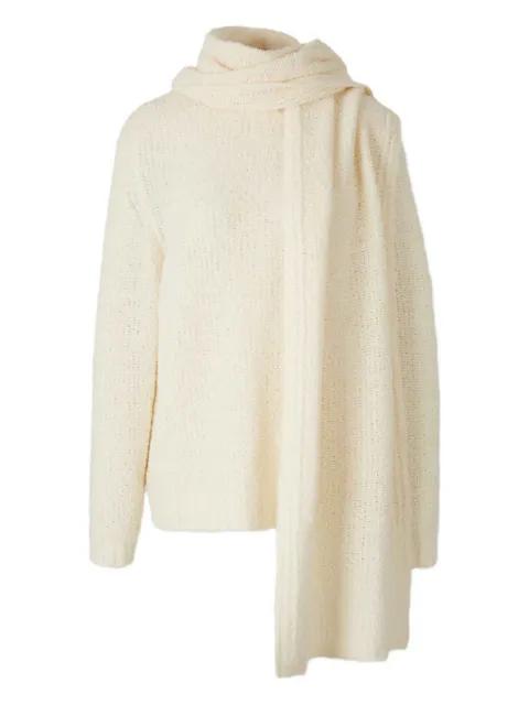 scarf-detail sweater by STAUD