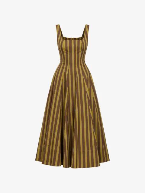 striped midi dress by STAUD
