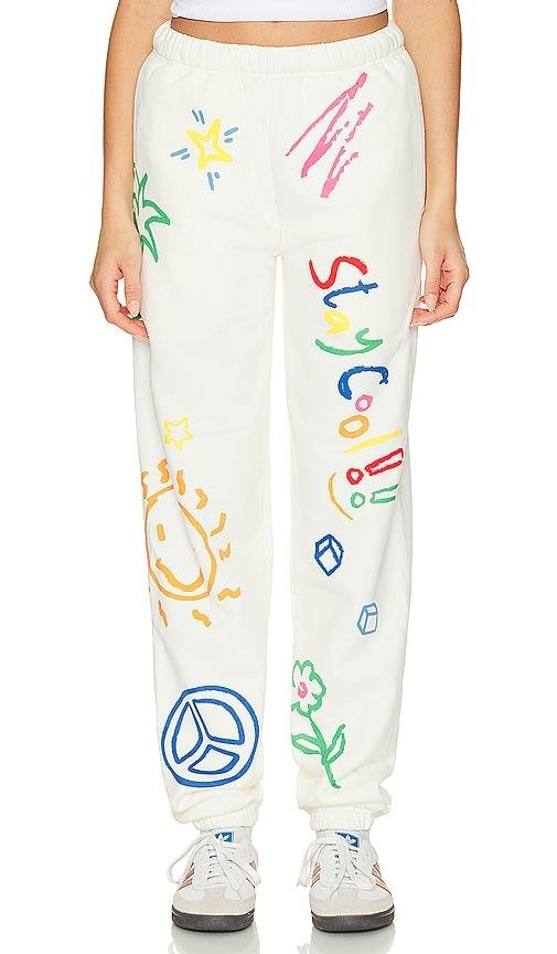 Stay Cool Elementary Sweatpant in Cream by STAY COOL