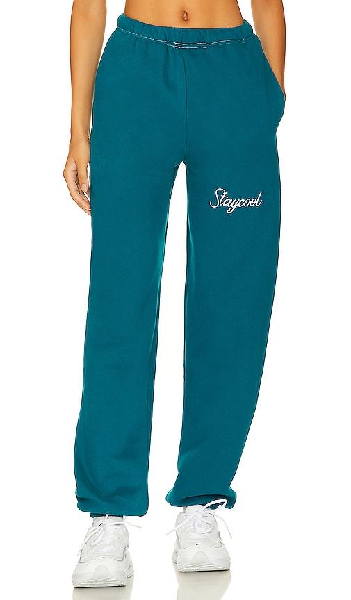 Stay Cool Script Sweatpant in Blue by STAY COOL