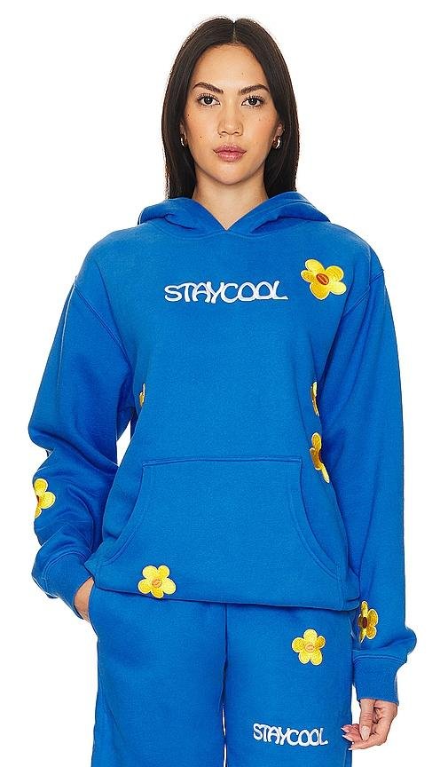 Stay Cool Sunflower Hoodie in Blue by STAY COOL