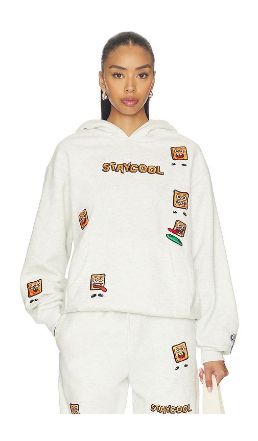 Stay Cool x Cinnamon Toast Crunch All Over Character Hoodie in Light Grey by STAY COOL
