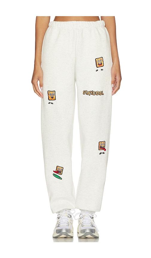 Stay Cool x Cinnamon Toast Crunch All Over Character Sweatpant in Light Grey by STAY COOL