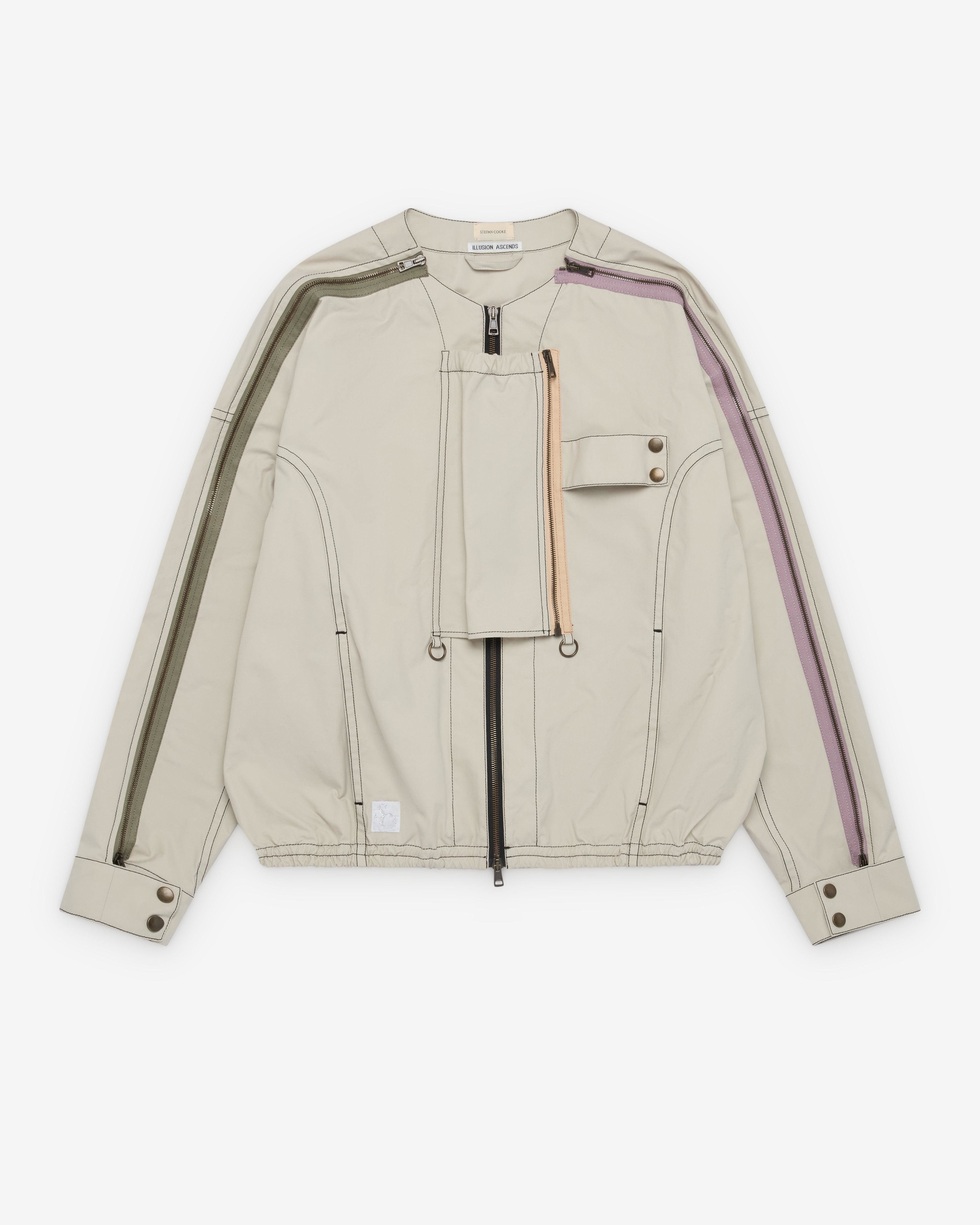 Stefan Cooke - Men's Airshow Windbreaker - (Beige) by STEFAN COOKE
