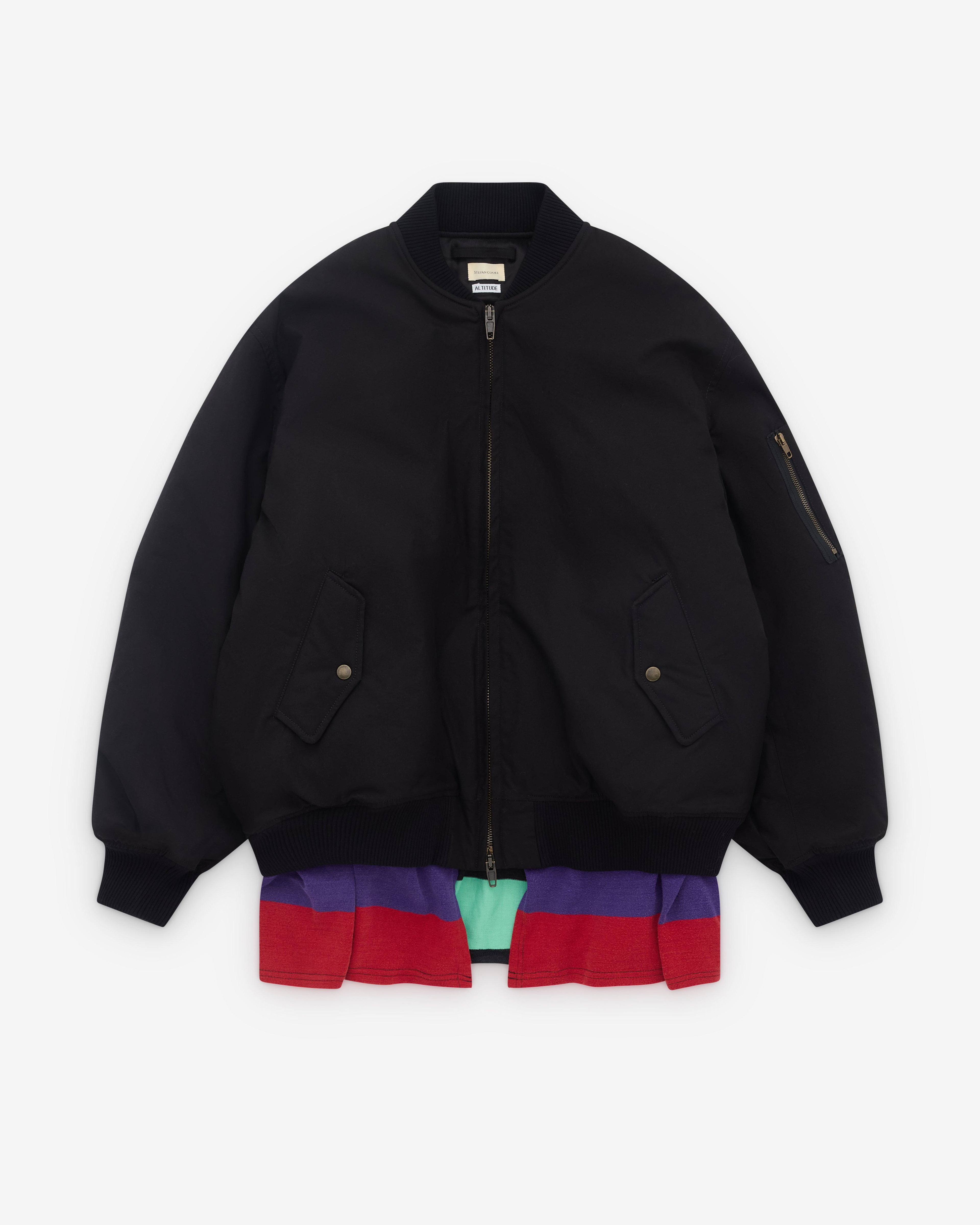 Stefan Cooke - Men’s Rugby Skirt Ma-1 Bomber - (Black) by STEFAN COOKE