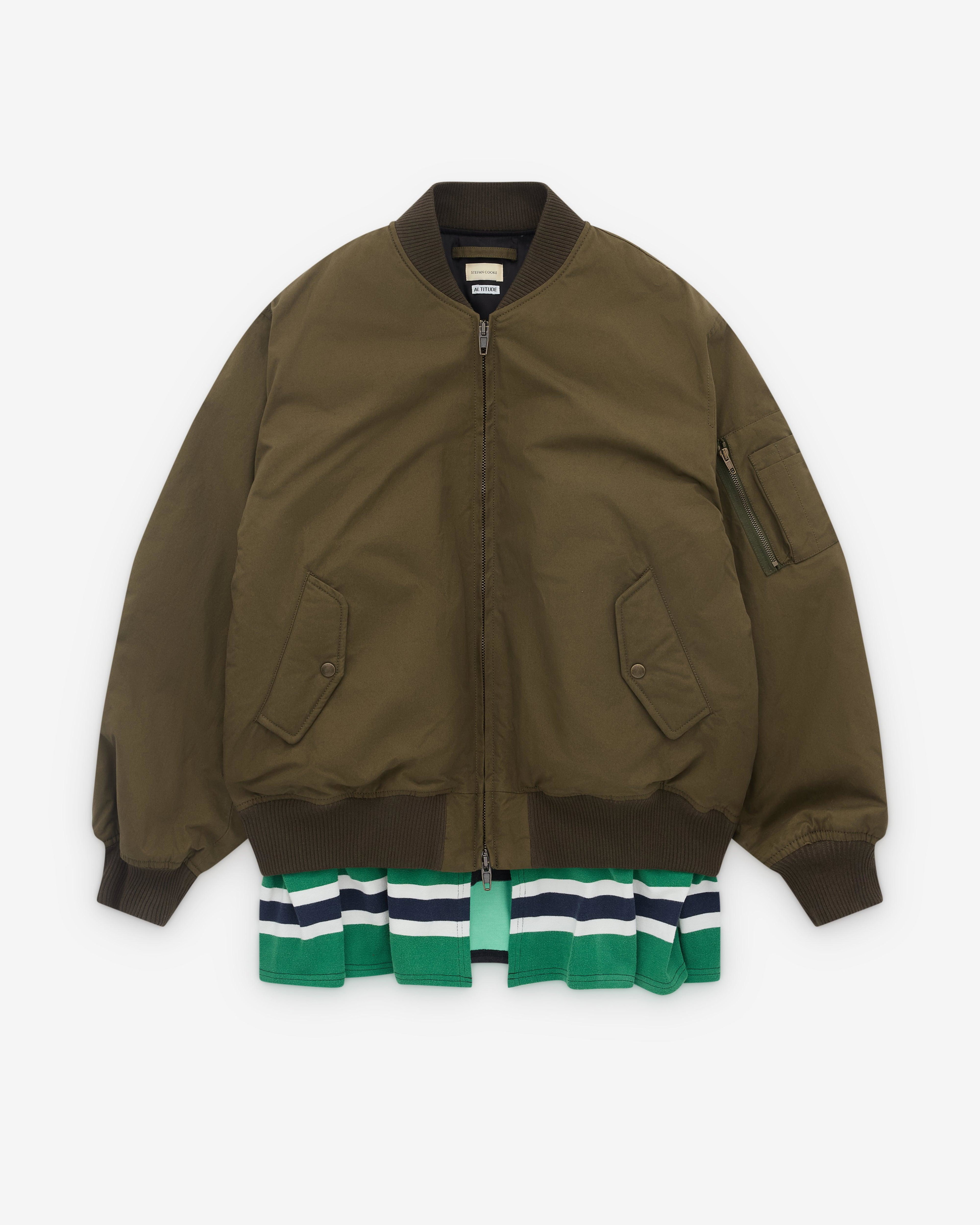 Stefan Cooke - Men's Rugby Skirt Ma-1 Bomber - (Green) by STEFAN COOKE